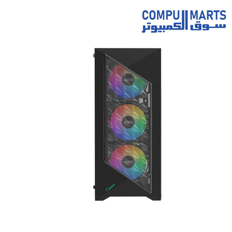  XANDER gaming case with USB3.0 x1 and USB2.0x2 ports integrated for desktop connectivity and system assembly use
