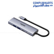 Rapoo XD51 5-in-1 USB-C Multi-function Docking Station Silver