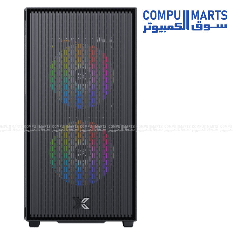 Showcasing Xigmatek Amun 3F black micro tower case with 165mm CPU cooler clearance and four expansion slots