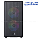 Showcasing Xigmatek Amun 3F black micro tower case with 165mm CPU cooler clearance and four expansion slots
