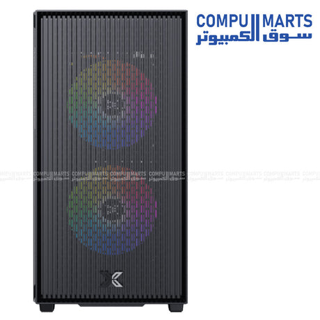 Showcasing Xigmatek Amun 3F black micro tower case with 165mm CPU cooler clearance and four expansion slots