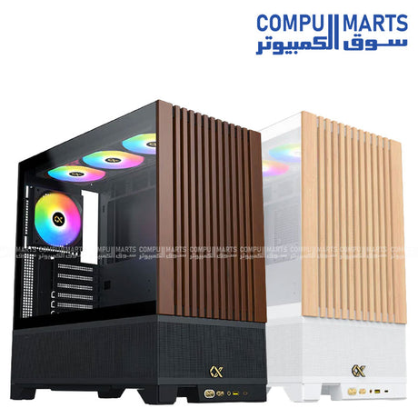 XIGMATEK ENDORPHIN WD ARGB Mid Tower ATX case with tempered glass side panel, pre-installed ARGB fans, optimized airflow, and stylish gaming-ready design