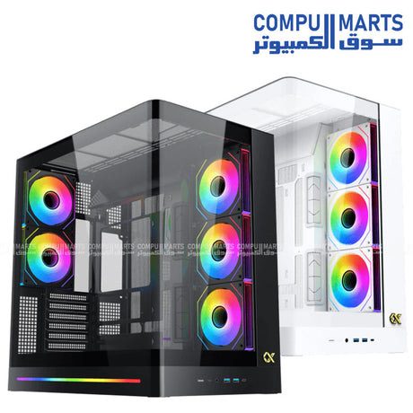 Xigmatek Pano II Air – Mid Tower High Airflow PC Case – E-ATX – Vertical GPU – Egypt