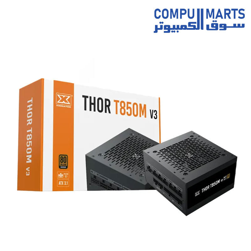 PSU XIGMATEK THOR T850W V3 80 PLUS BRONZE ATX 3.1 PCIE 5.0 FULL MODULAR