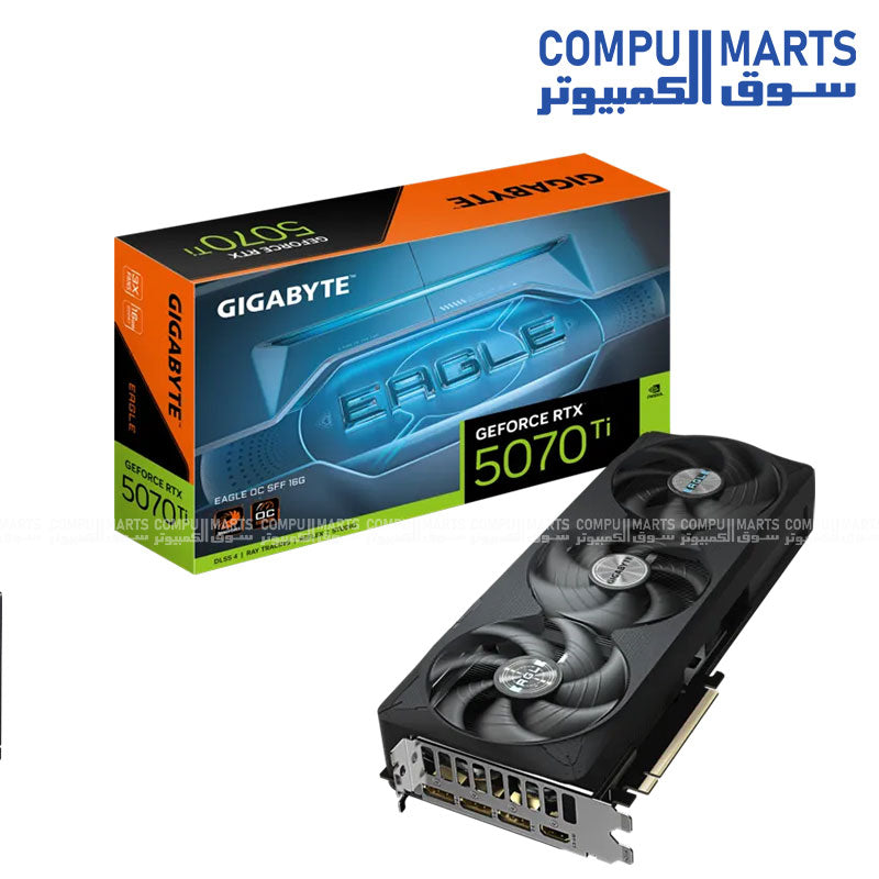 GIGABYTE GeForce RTX 5070 Ti EAGLE OC 16GB GDDR7 paired with XPG KYBER 850W 80+ Gold Power Supply in Egypt