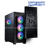XPG Lander 501 Mid Tower ATX E-ATX PC Case – Tempered Glass, 4×120mm ARGB Fans, USB-C – Black – Egypt