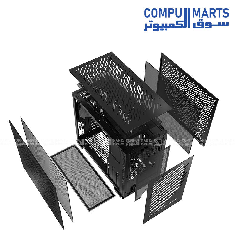 XPG Valor Air Nano compact Micro-ATX gaming PC case with ARGB fan and high airflow mesh front panel