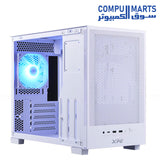XPG Valor Mesh Nano Micro-ATX gaming case with mesh front panel and ARGB fan for high airflow cooling