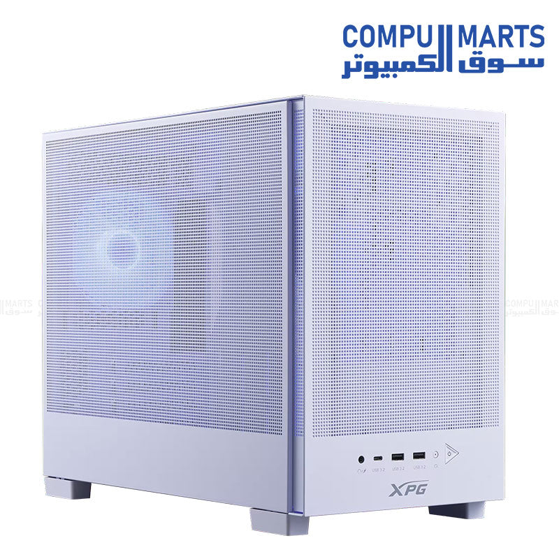 XPG Valor Mesh Nano Micro-ATX gaming case with mesh front panel and ARGB fan for high airflow cooling