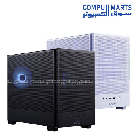 XPG Valor Mesh Nano Micro-ATX gaming case with mesh front panel and ARGB fan for high airflow cooling