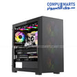 Xander Velox Max Black White Gaming Case with 4 ARGB Fans and 700W PSU