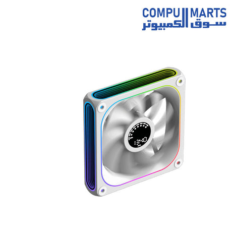 Compumarts offering AERO DGT 120 cooling fan with BLACK Arctic (WHIT) color option and 600-1500 RPM (±10%) speed regulation
