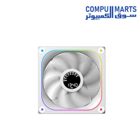 Digital LED & Three Side Infinity LED Xigmatek case fan AERO DGT 120 model integrated with 120(L) x 120(W) x 25(H) mm form factor