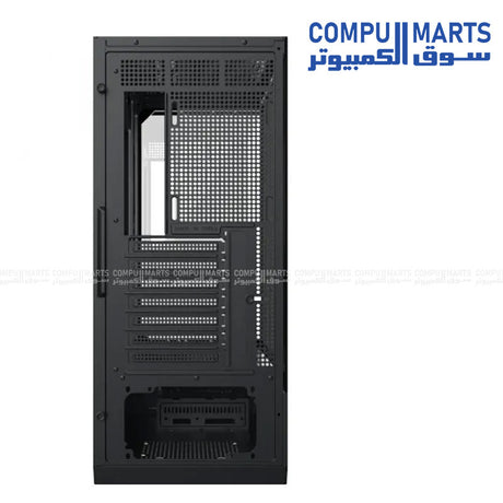 Xigmatek Alphard Pro Mid Tower Gaming Case with 6 inch LCD display and ARGB fans black