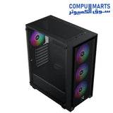 Side view of the Xigmatek Amun 3F Micro Tower Case available at Compumarts Egypt.