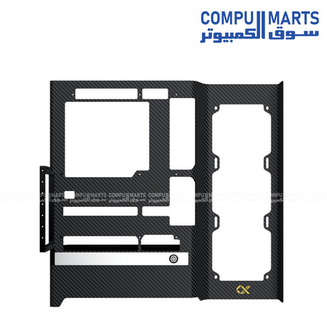 Xigmatek Carbonic ATX mid tower gaming case carbon fiber aluminum BTF design 360mm radiator support