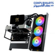 Xigmatek Carbonic ATX mid tower gaming case carbon fiber aluminum BTF design 360mm radiator support