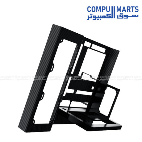 Xigmatek Carbonic ATX mid tower gaming case carbon fiber aluminum BTF design 360mm radiator support