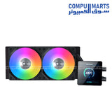 Xigmatek Connect 240 ARGB AIO liquid CPU cooler with 240mm radiator and RGB fans for high performance cooling