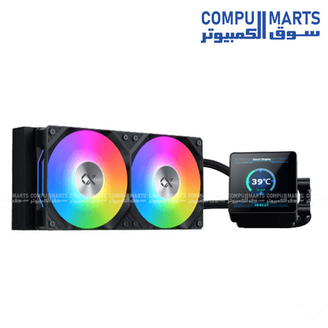 Xigmatek Connect 240 ARGB AIO liquid CPU cooler with 240mm radiator and RGB fans for high performance cooling