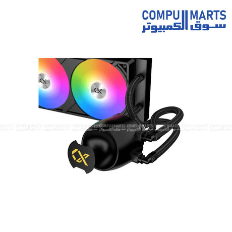 CONNECT- PRO -360 -Liquid- CPU -Cooler- with 7-inch- LCD- Display-360mm- Radiator, ARGB Fans for Intel & AMD
