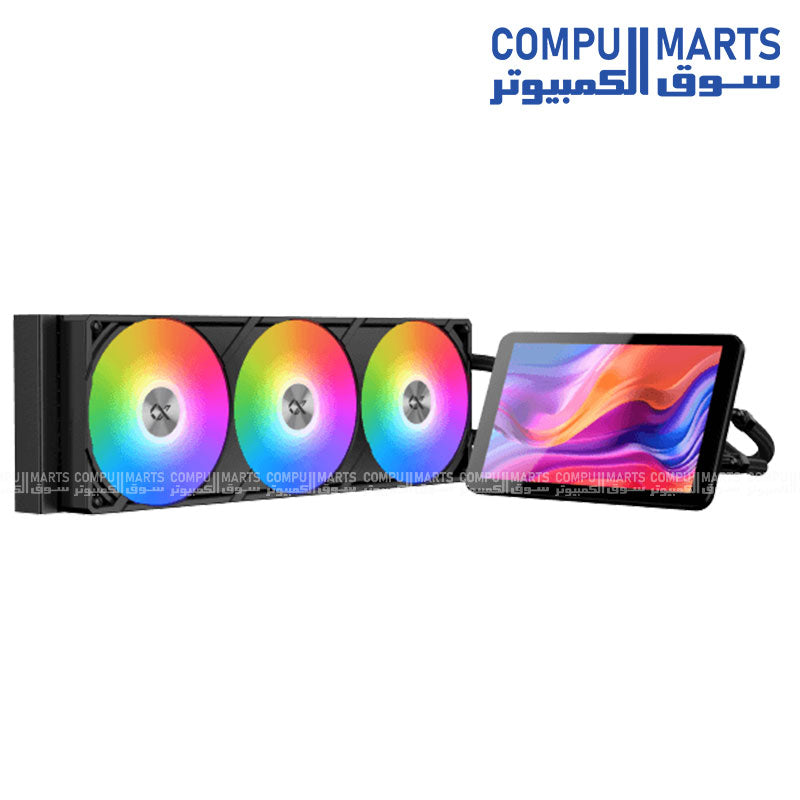 Xigmatek Connect Pro 360 ARGB Liquid Cooler – 360mm Radiator – PWM Fans – Addressable RGB EN48357