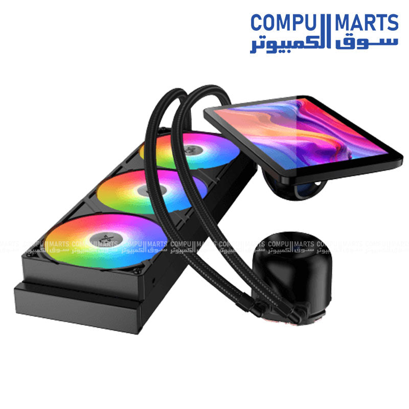 Xigmatek Connect Pro 360 ARGB – Liquid CPU Cooler – 360mm Radiator – Triple PWM Fans – ARGB Lighting
