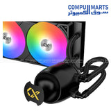 Xigmatek Connect Pro 360 ARGB – Liquid CPU Cooler – 360mm Radiator – Triple PWM Fans – ARGB Lighting
