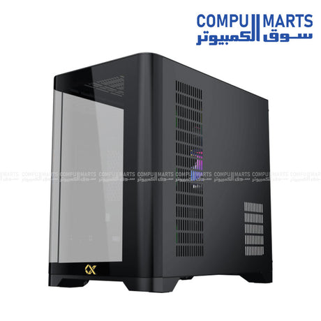 Xigmatek Crystal Storm Gaming Case with Curved Tempered Glass and ARGB Fans