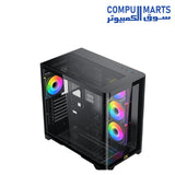 Side view of the Xigmatek Crystal Storm V2 Mid Tower Case available at Compumarts Egypt.