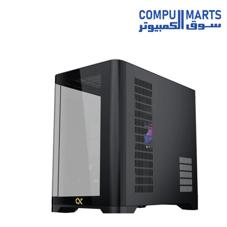 Interior layout and E-ATX motherboard support inside the Xigmatek Crystal Storm V2 chassis.