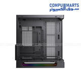 Xigmatek Heaven Mid Tower Case 8 ARGB PWM Fans E-ATX BTF Support Curved Glass (White / Black)