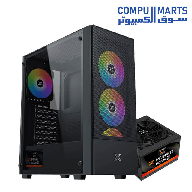 Side profile of the Xigmatek Hero II Air computer case