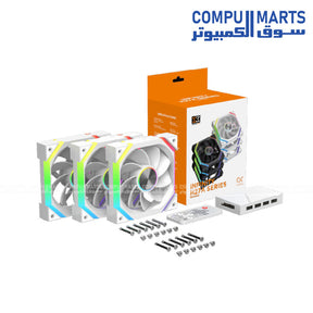 Xigmatek Infinity H27A Arctic 120mm ARGB PWM fan kit with hydro bearing from Compumarts