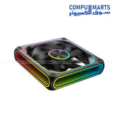 Infinity J22A PC cooling fan with 1500 RPM, low noise below 19.70 dBA, and ARGB lighting from Compumarts