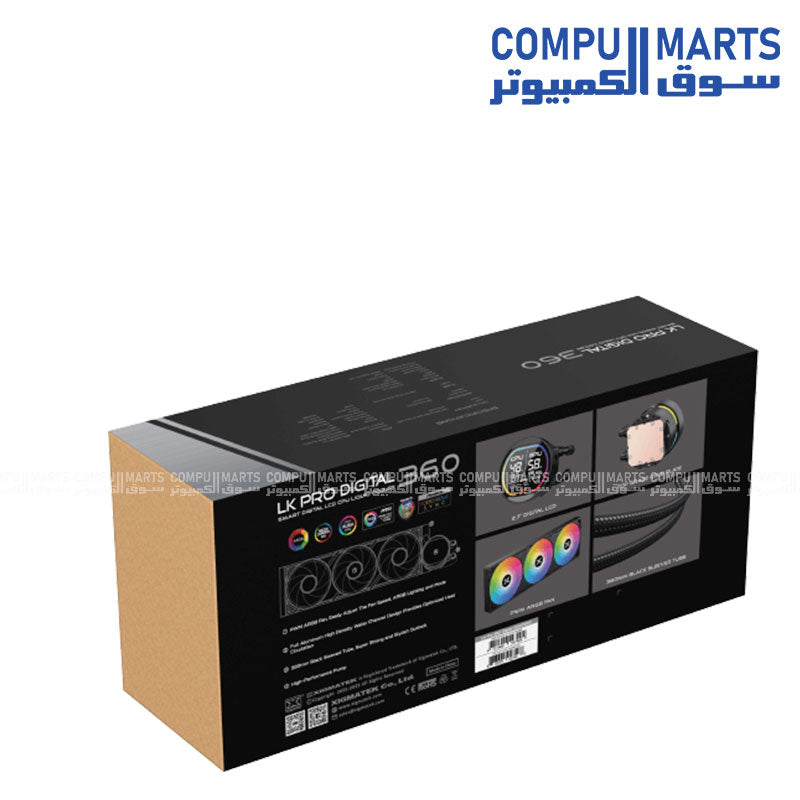 Xigmatek LK Pro 360 Digital ARGB AIO Liquid CPU Cooler with LCD Display