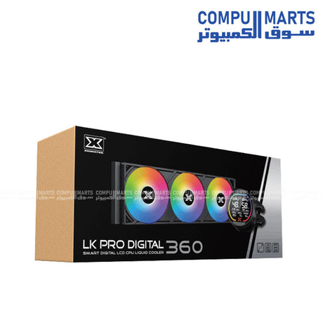 Xigmatek LK Pro 360 Digital ARGB AIO Liquid CPU Cooler with LCD Display