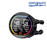 Xigmatek LK Pro 360 Digital ARGB AIO Liquid CPU Cooler with LCD Display
