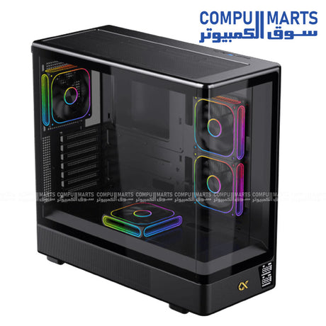 Moon DGT – PC Case – Xigmatek – E-ATX High Airflow Case 420mm GPU Support 360 Radiator
