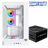 Xigmatek gaming hardware bundle including Pano II Air chassis paired with PRIME M 1000W 80 Plus Gold certified power supply unit