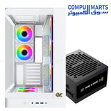 PC building combo featuring Xigmatek Pano II Air case and PRIME M 1000W power supply with 80 Plus Gold efficiency certification