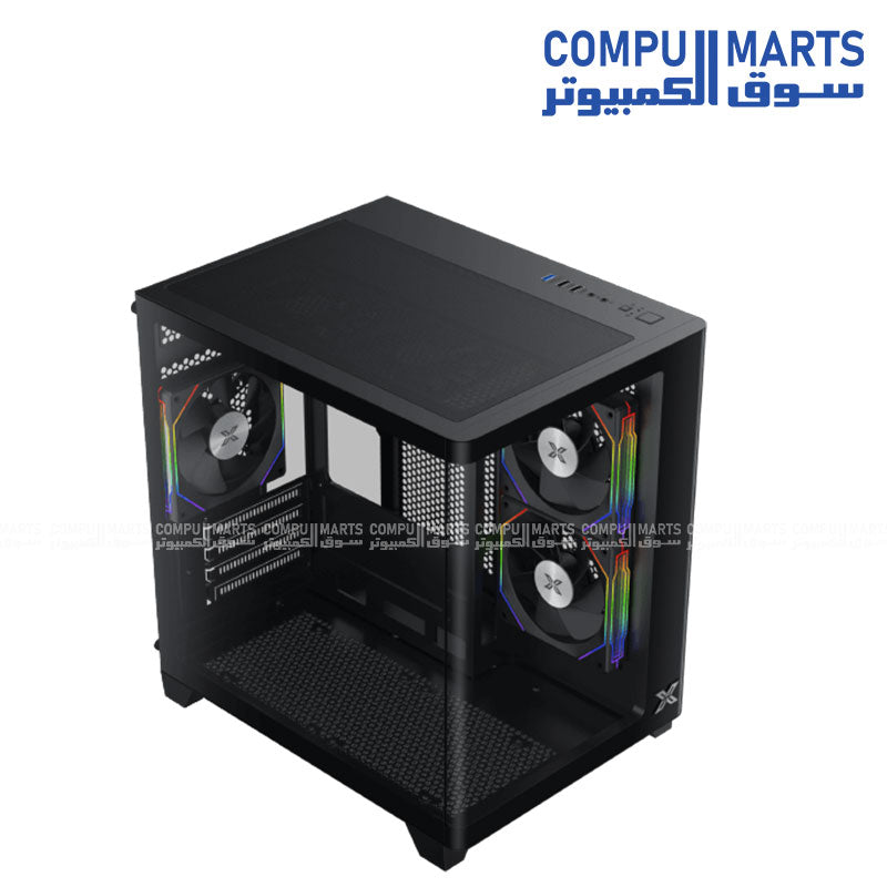 Xigmatek Pano M Nano Micro-ATX Case – Compact Design, 240mm Radiator Support, Clear Airflow