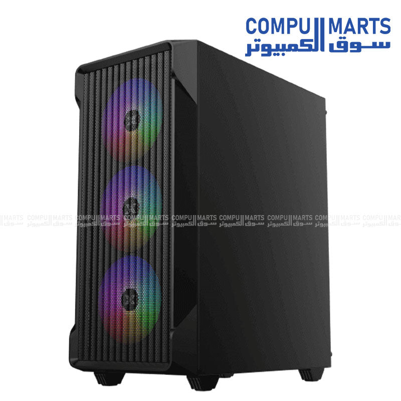 Xigmatek Sky II Wave FRGB mid tower case with Litepower II i550 450W power supply black color
