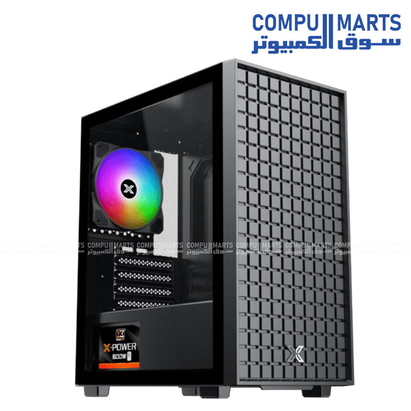 Xigmatek Sky M Micro ATX Case with Micro ATX and Mini ITX motherboard support, 4 expansion slots, USB 3.0 connectivity, and 165mm CPU cooler clearance