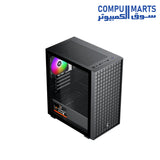 Featuring Micro ATX and Mini ITX motherboard support with 165mm CPU cooler clearance and support for multiple 120mm fan positions in a mid tower case