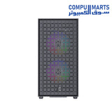 Equipped with included 3 Fan FRGB configuration, steel material construction, and support for GPUs up to 295mm without front fans available in Egypt