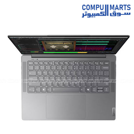 Lenovo Yoga Pro 7 14IMH9 AI Laptop – Ultra 7 155H – RTX 4050 – 16GB RAM – 1TB SSD – 14.5-inch 2.8K OLED – Luna Grey