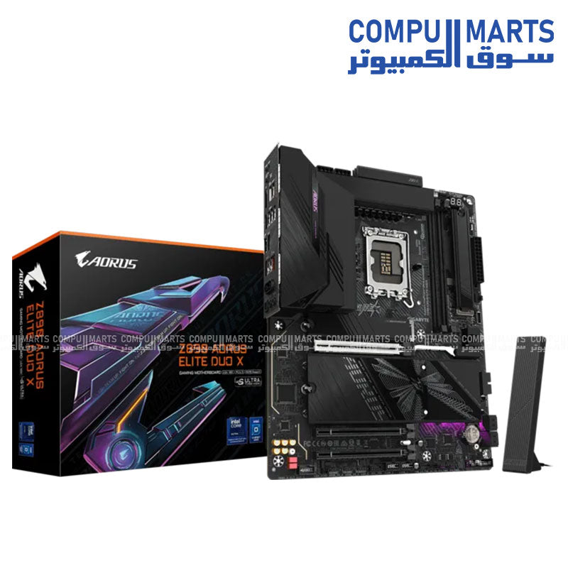 GIGABYTE Z890 AORUS ELITE DUO X Motherboard, Intel Z890, LGA1851, DDR5 up to 10266+MT/s OC, PCIe 5.0, Wi-Fi 7, USB4, ATX