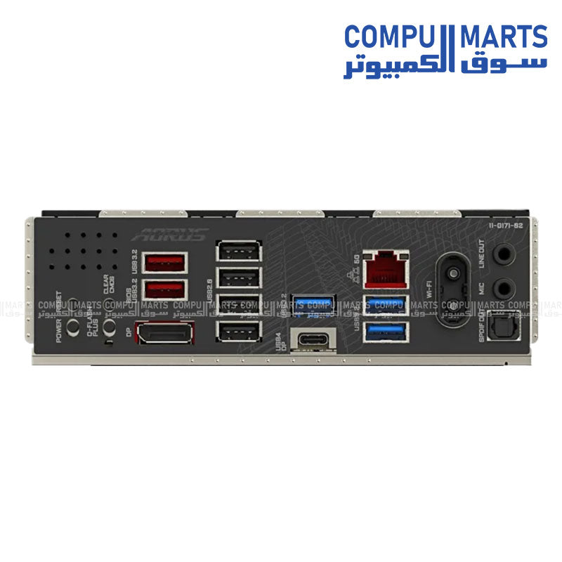 GIGABYTE Z890 AORUS ELITE DUO X motherboard with dual DDR5 DIMM slots supporting up to 256GB memory capacity.