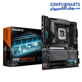 GIGABYTE Z890 EAGLE PLUS motherboard with Intel Z890 chipset, LGA1851 socket, DDR5 support, PCIe 5.0, and USB4 for Egypt